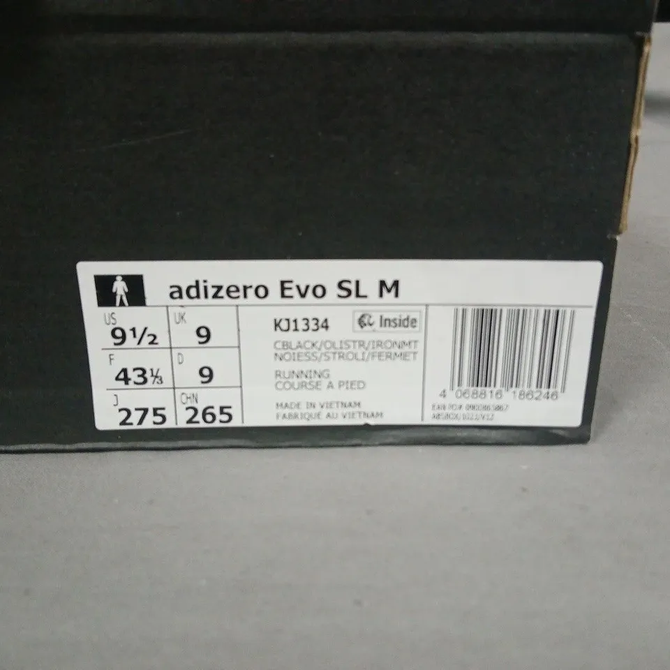 BOXED ADIDAS ADIZERO EVO SL MEN'S RUNNING SHOES – UK 9