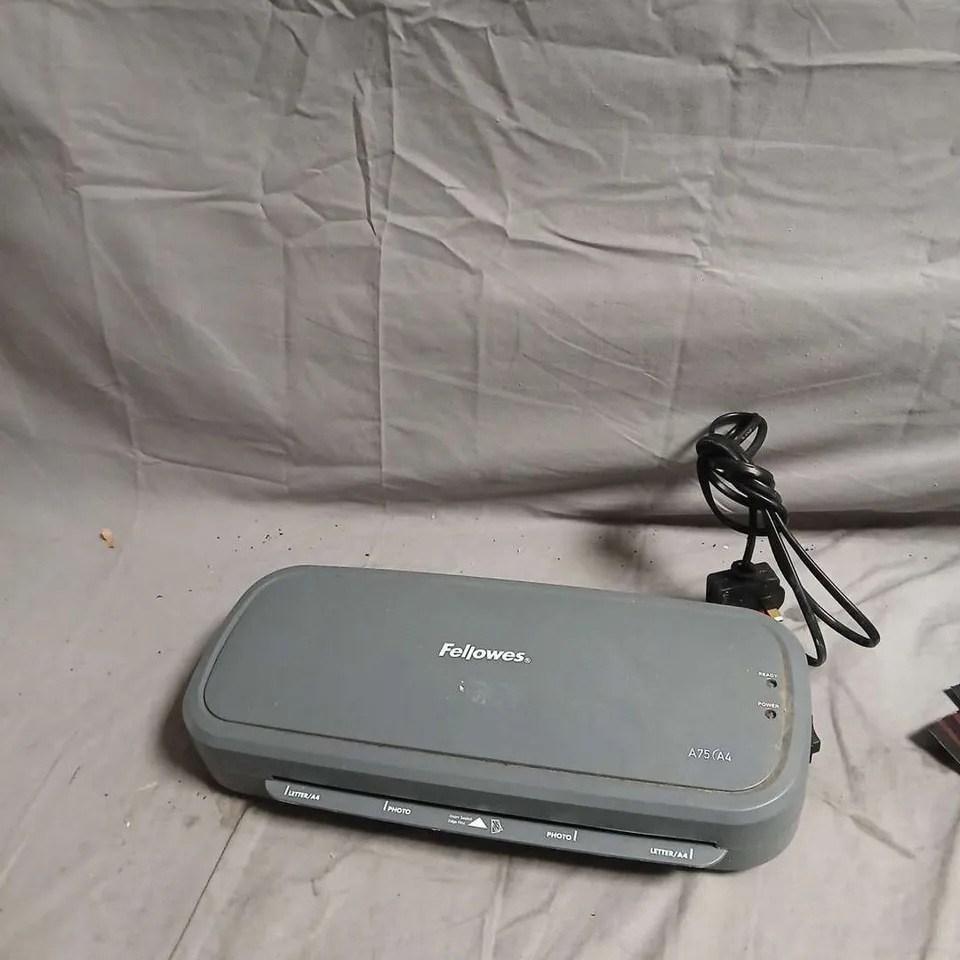 FELLOWES A75 (A4) LAMINATOR – GREY