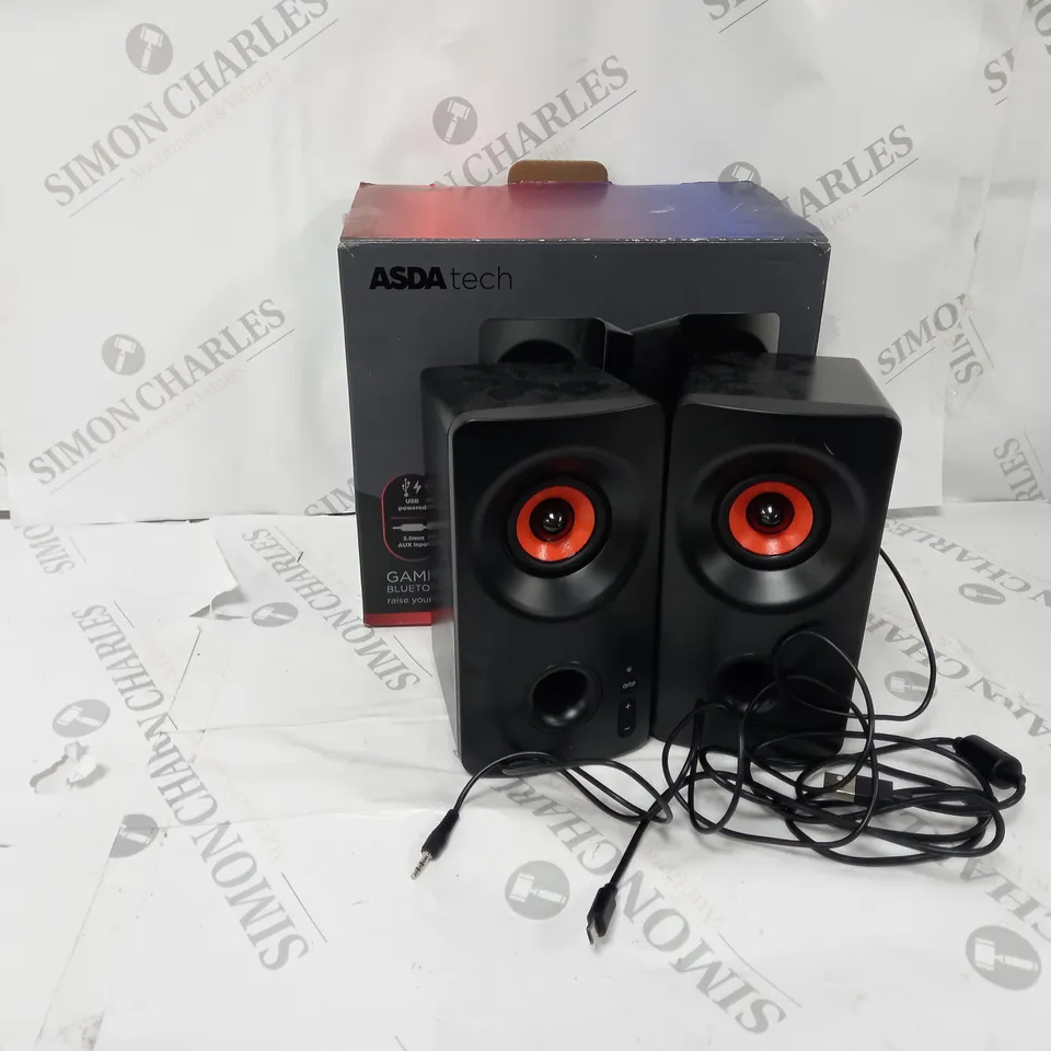 boxed asda tech Bluetooth gaming speakers 