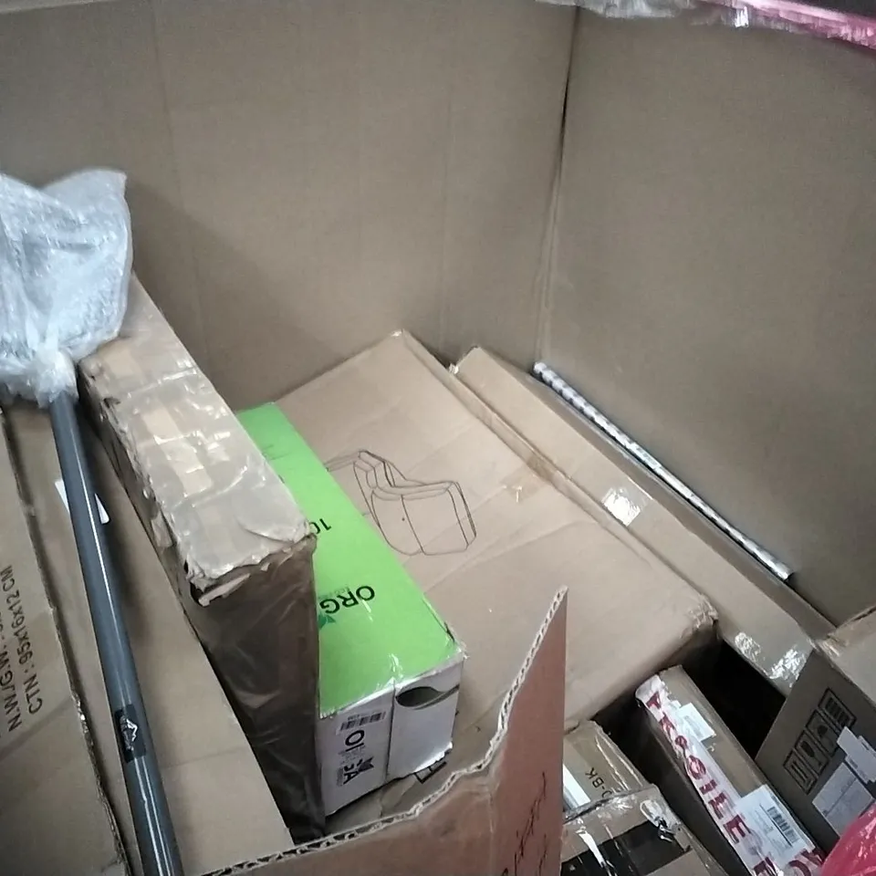 PALLET OF ASSORTED ITEMS INCLUDING SKY NATURE OUTDOOR CLOCK, MEE 2OU 40CM MIRROR, PORTABLE WARDROBE, HOMCOM PORTABLE AIR CONDITIONER, FLOGUOR SUN LOUNGE CHAIR, YORBAY  