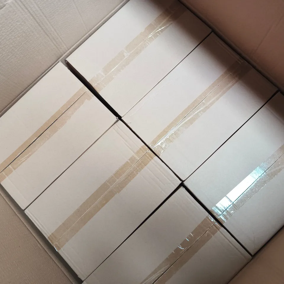 APPROXIMATELY 36 GISELA GRAHAM LONDON WHITE BOTTLE BRUSH CHRISTMAS TREES