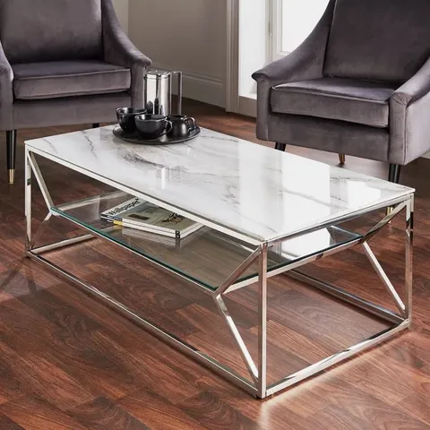 BOXED FRAME COFFEE TABLE