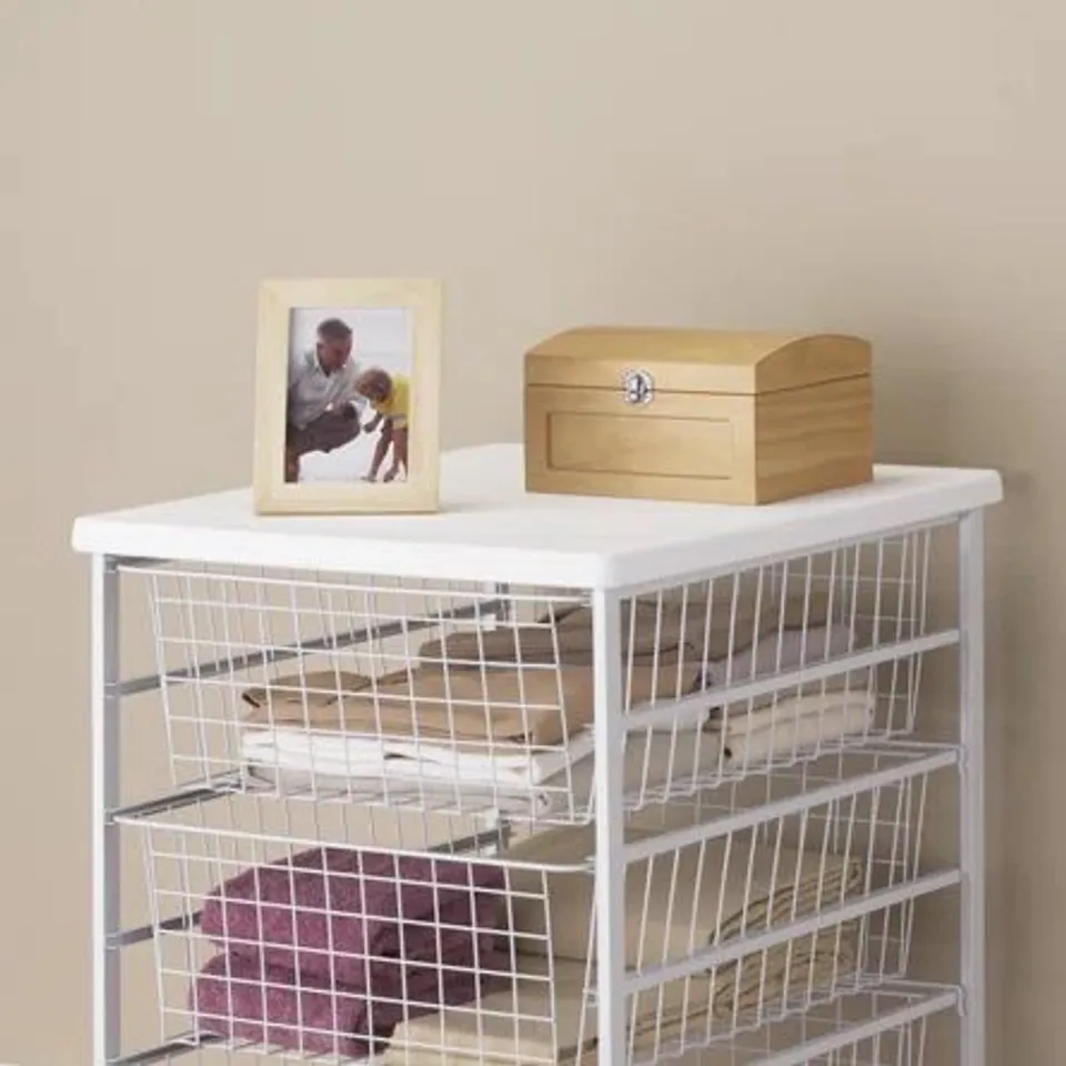 BOXED WARDROBE STORAGE TOP FOR BASKET ORGANISER KIT