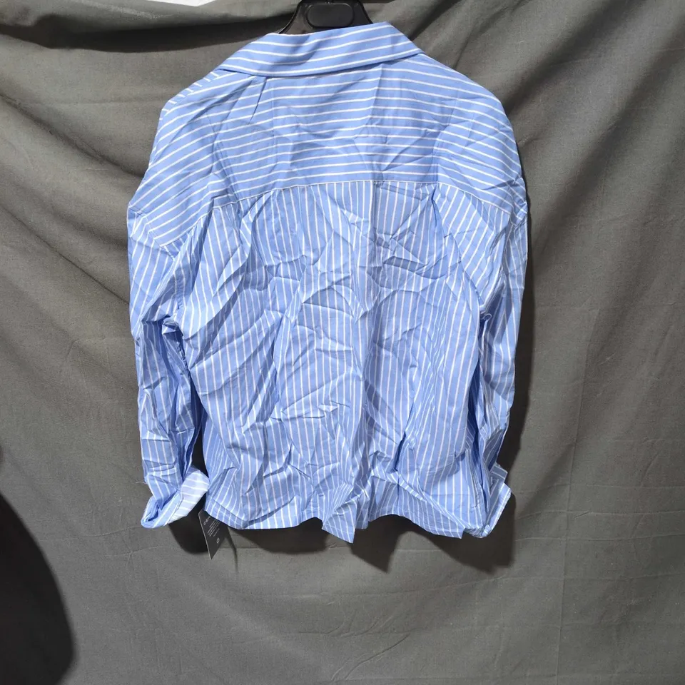 CERNUCCI STRIPED SHIRT – BLUE & WHITE – UK SIZE S