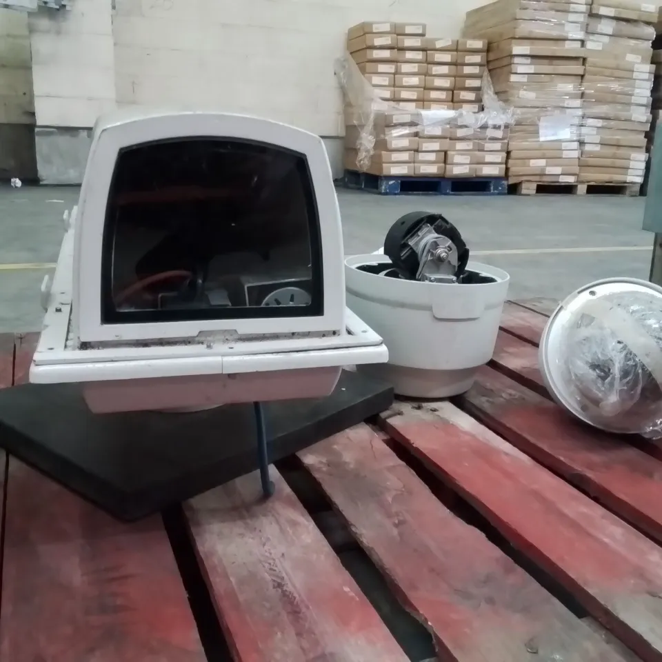PALLET CONTAINING ASSORTED SECURITY CAMERA PARTS ECT