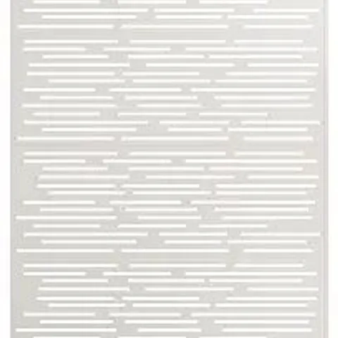 BOXED GARVEE METAL GARDEN FENCE 183CM HEIGHT RUSTPROOF OUTDOOR DECORATIVE BARRIER PANELS FOR FLOWER BED AND YARD WHITE
