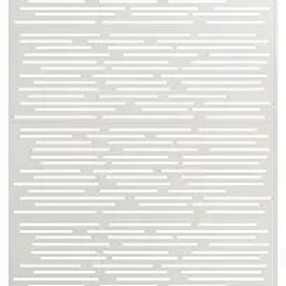 BOXED GARVEE METAL GARDEN FENCE 183CM HEIGHT RUSTPROOF OUTDOOR DECORATIVE BARRIER PANELS FOR FLOWER BED AND YARD WHITE