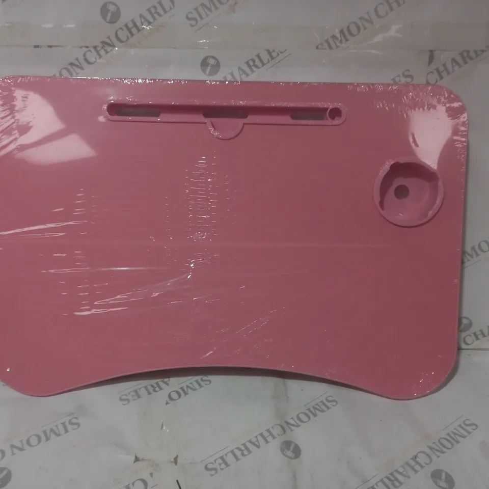 BOXED UNBRANDED FOLDABLE LAP TRAY IN PINK