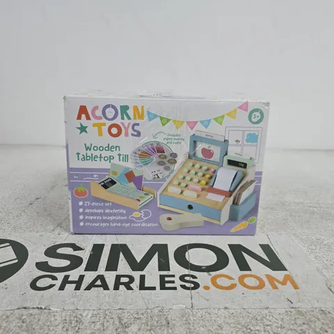 ACORN TOYS WOODEN TABLETOP TILL
