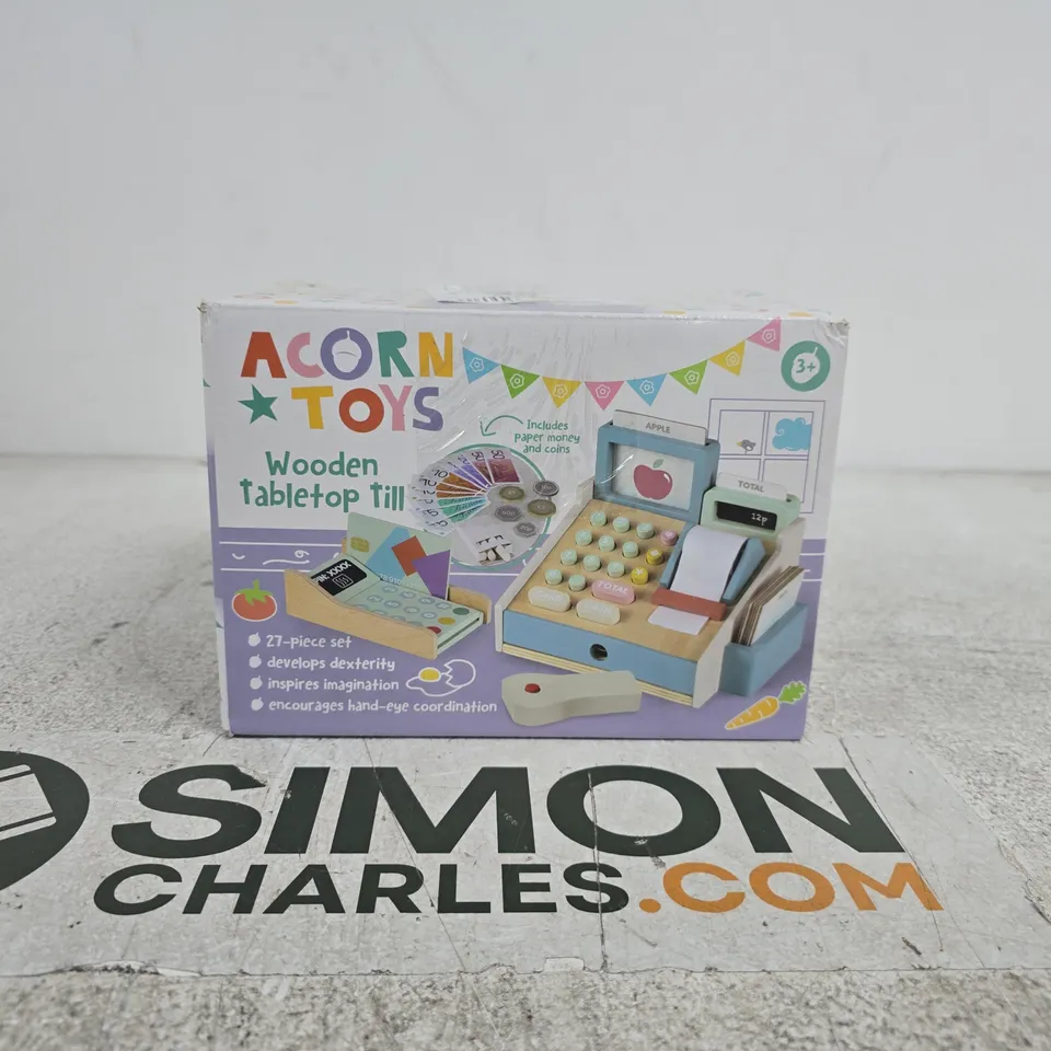 ACORN TOYS WOODEN TABLETOP TILL
