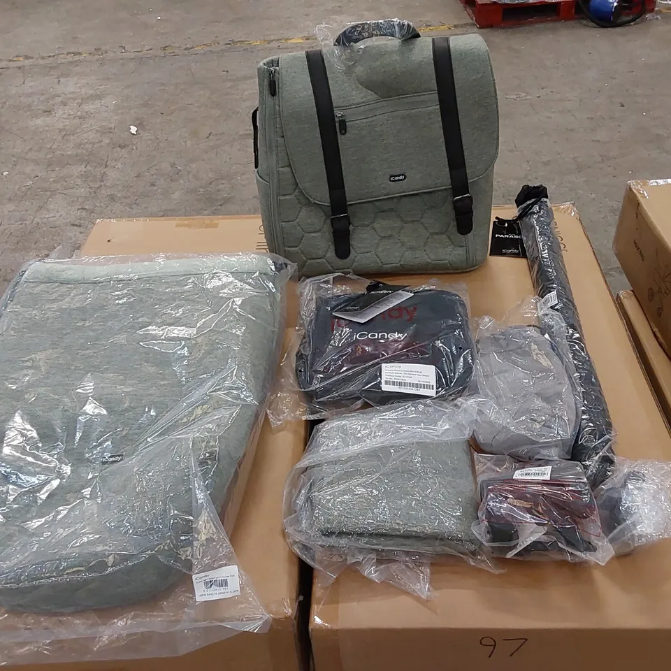 BOXED ICANDY 7 LIGHT MOSS COLOUR ACCESSORY PACK TO INCLUDE;