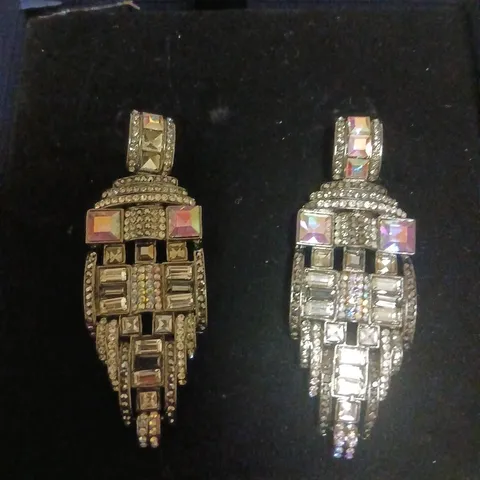 BUTLER & WILSON ART DECO DROP EARRINGS 