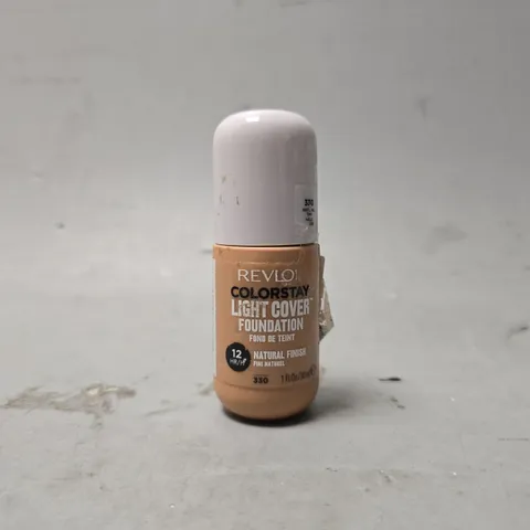 BOX OF APPROXIMATELY 75 REVLON COLORSTAY LIGHT COVER FOUNDATION 330 NATURAL TAN 