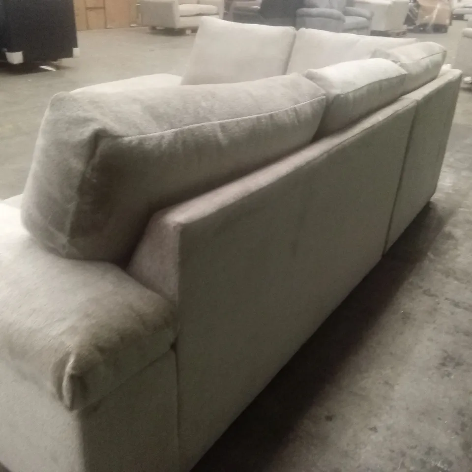 SALERNO STANDARD BACK FABRIC LEFT HAND CORNER CHAISE SOFA IN NATURAL RRP £999