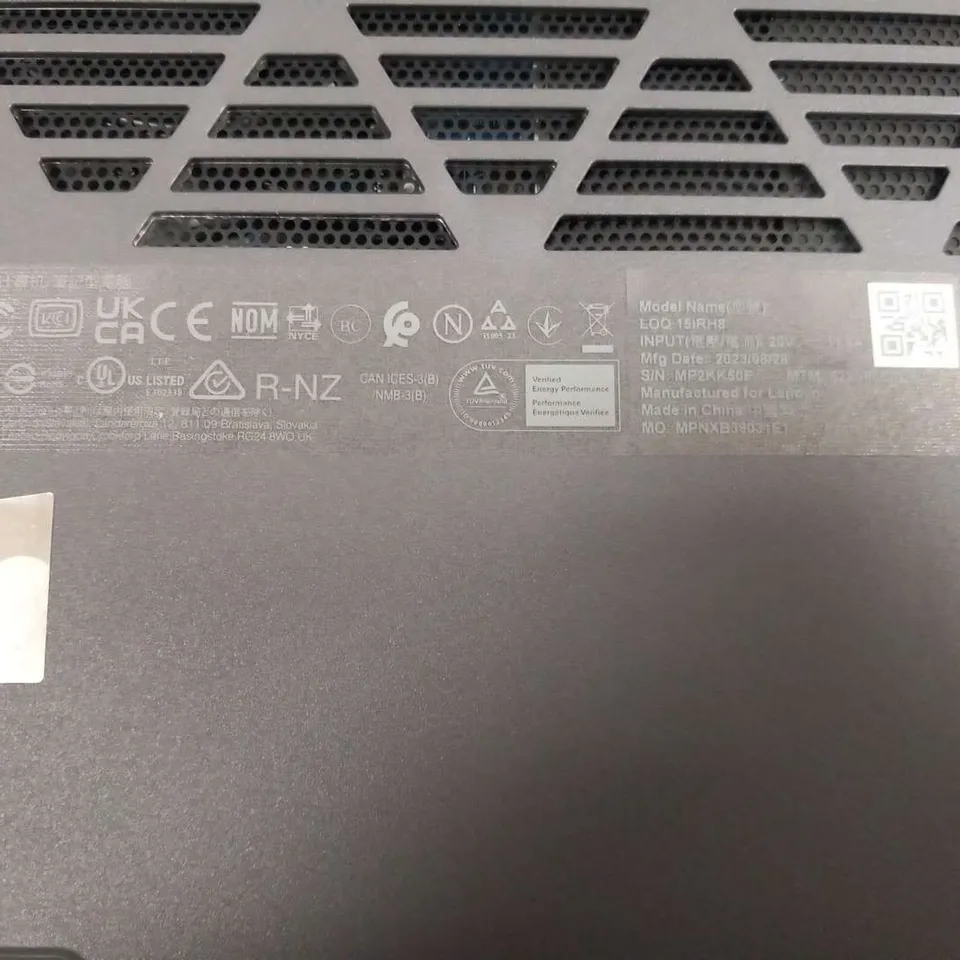 BOXED LENOVO LOQ15IRH8 INTEL CORE I5 LAPTOP