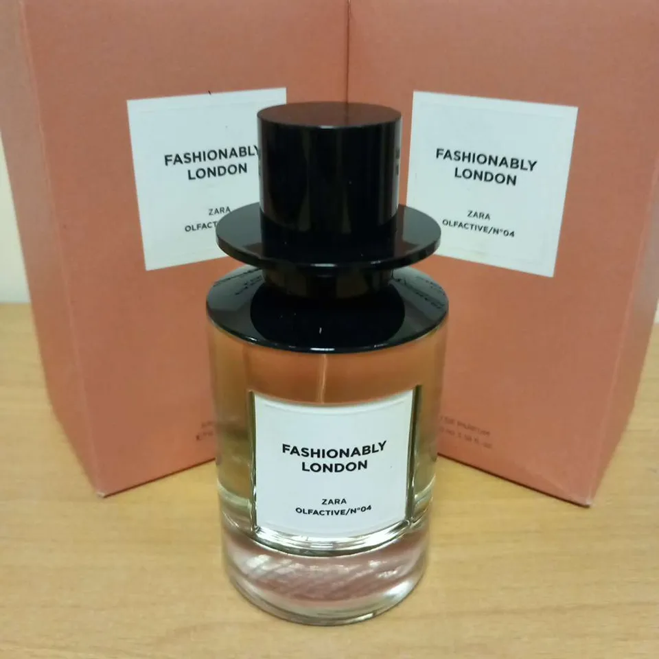 ELEVEN BOXED ZARA FASHIONABLY LONDON OLFACTIVE/NO.4 EAU DE PARFUM 100ML