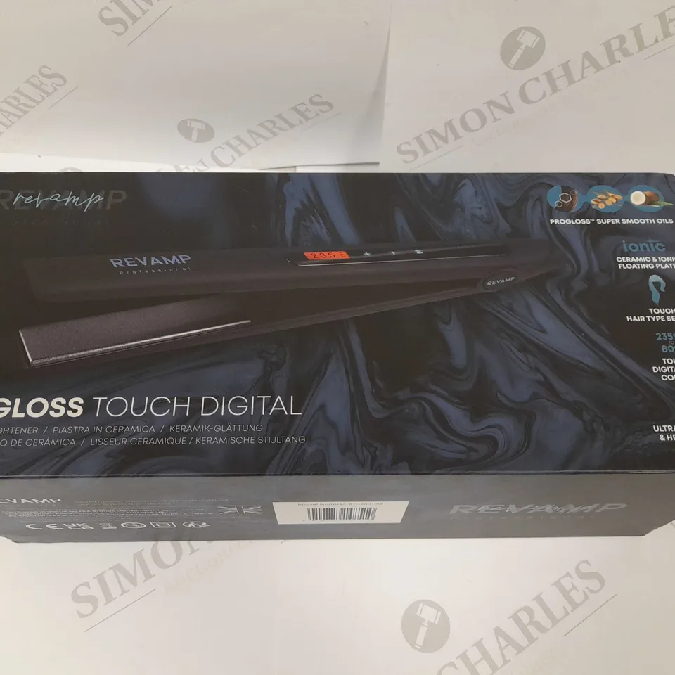 BOXED REVAMP PROGLOSS TOUCH DIGITAL CERAMIC STRAIGHTENERS