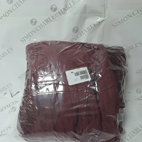 BOXED COZEE HOME VELVETSOFT HEATED THROW IN SHIRAZ WINE