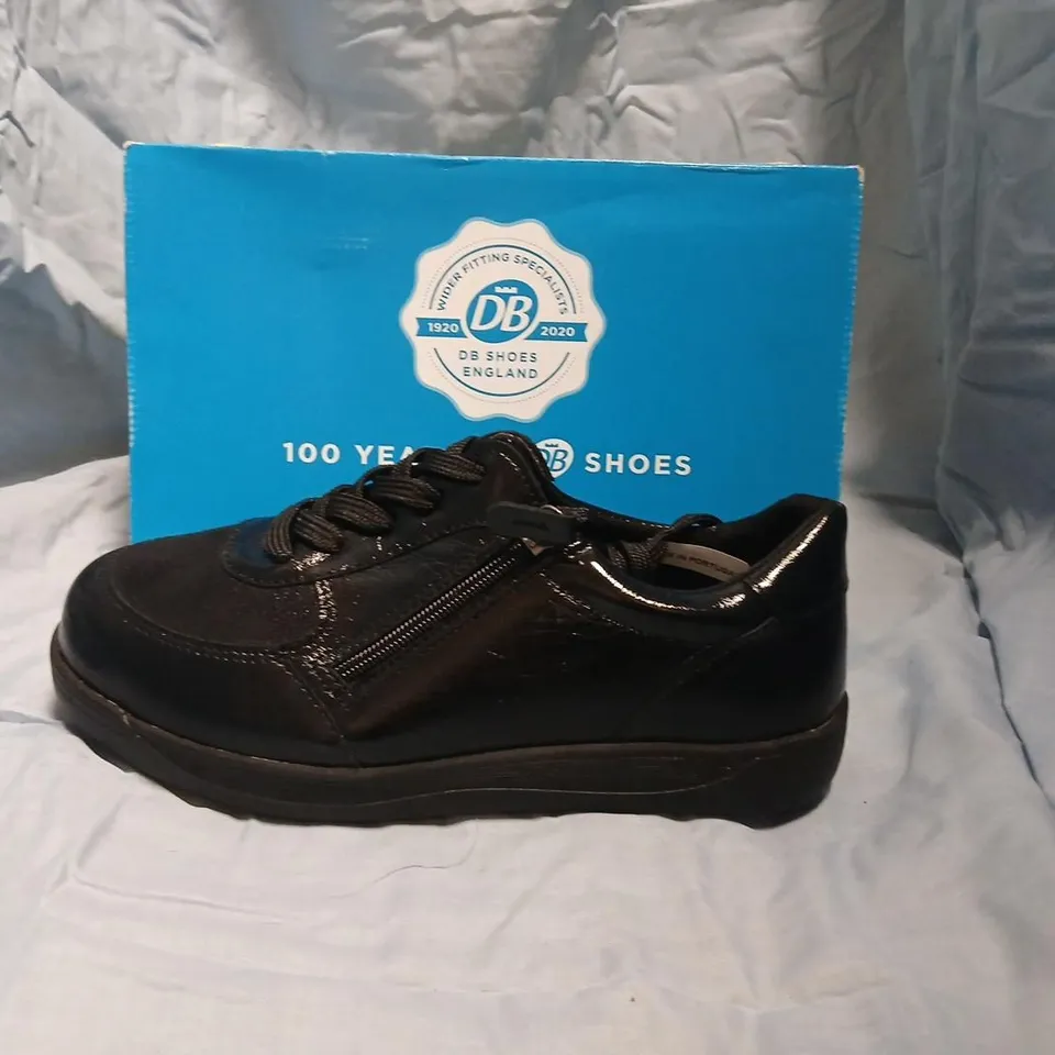 DB SHOES ENGLAND BLACK PATENT LEATHER LACE-UP SHOES, UK 6 (US 8, EU 39) – BRIDGTOWN