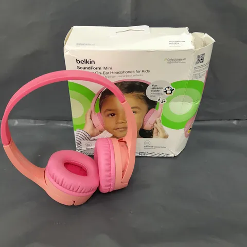 BELKIN PINK SOUNDFORM KIDS HEADPHONES