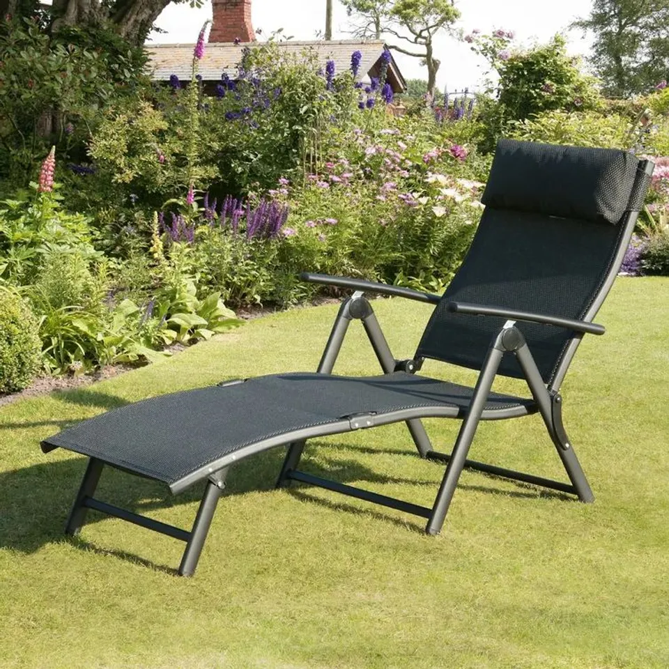 BOXED ISANTI 173cm LONG RECLINING SINGLE CHAISE (1 BOX)