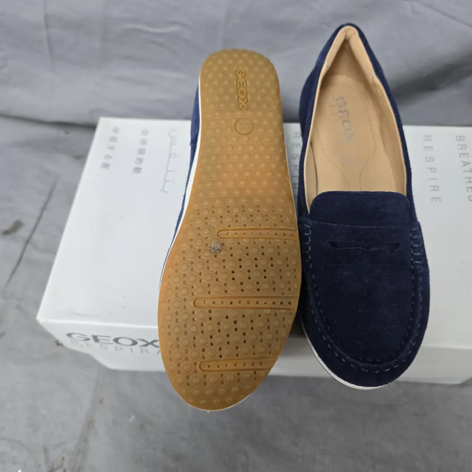 GEOX VEGA MOC A SUEDE – BLUE, WOMEN'S LOAFERS (EU 36 / UK 3)