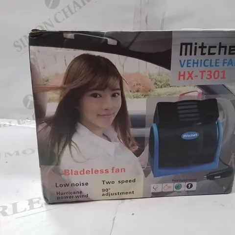 BOXED BLADELESS VEHICLE FAN