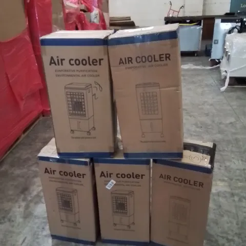 PALLET OF ASSORTED HOUSEHOLD ITEMS AND CONSUMER PRODUCTS TO INCLUDE; LARGE QUANTITY OF AIR COOLERS, BABY PLAYPEN, BLENDER, NAAN & CHAPATI MAKER ETC