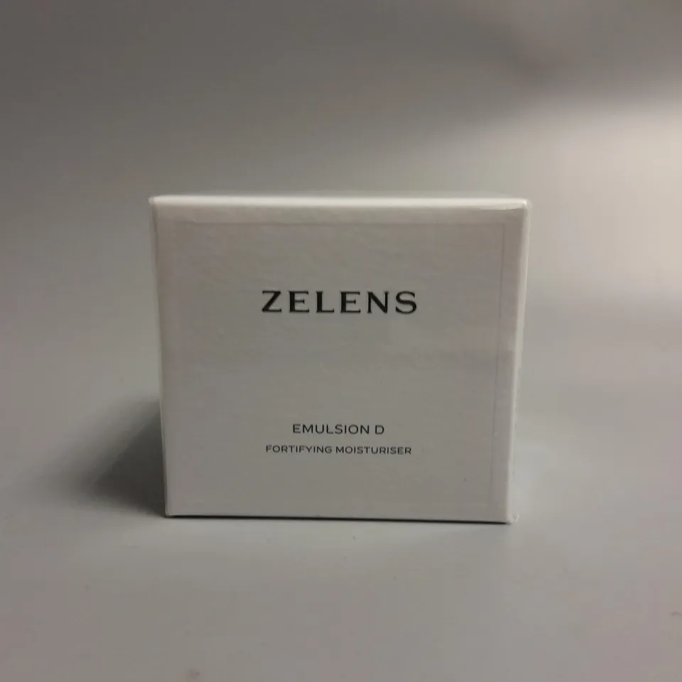 BOXED AND SEALED ZELENS EMULSION D FORTIFYING MOISTURISER 50ML
