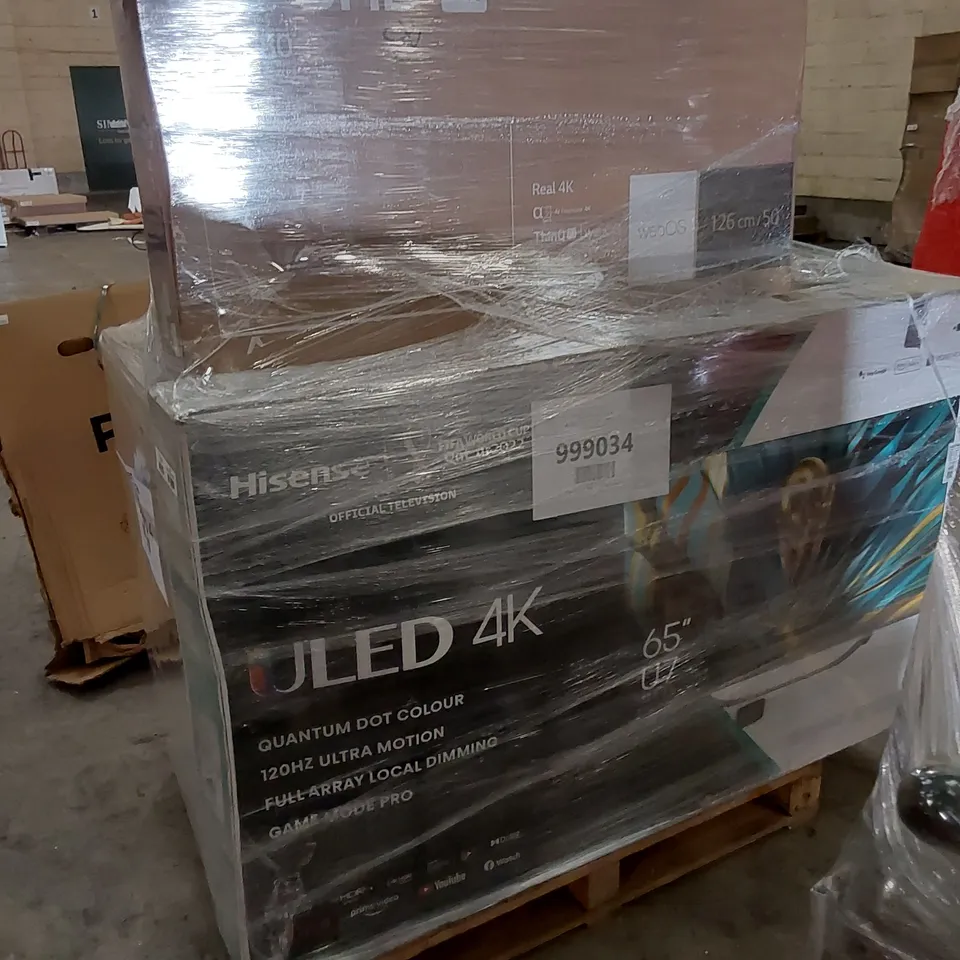 PALLET OF APPROXIMATELY 10 ASSORTED TELEVISIONS TO INCLUDE