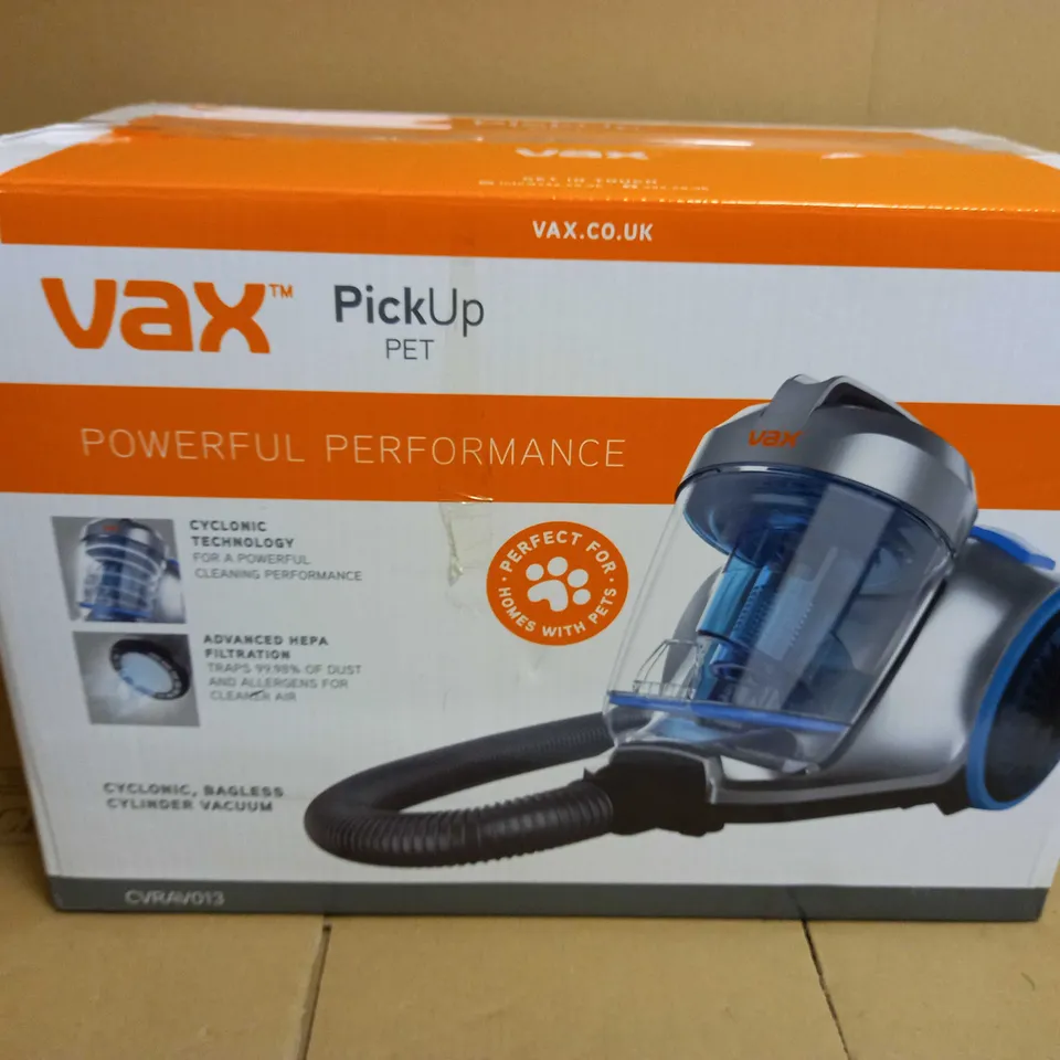 VAX PICK UP PET CYLINDER VACUUM CLEANER