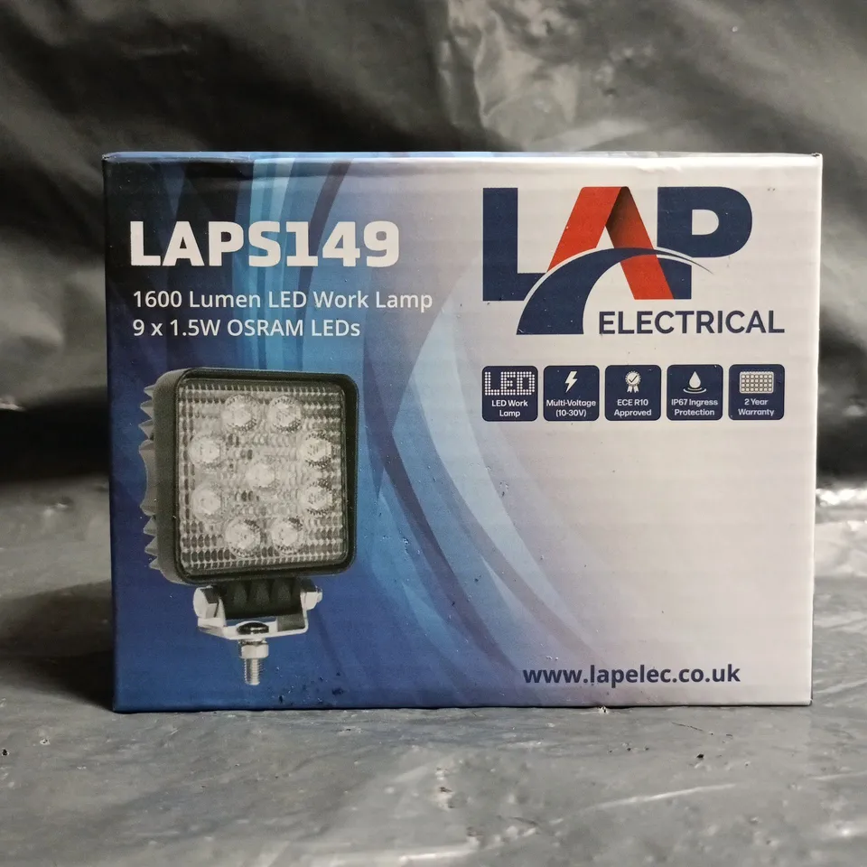LAP ELECTRICAL LAPS149 1600 LUMEN LED WORK LAMP