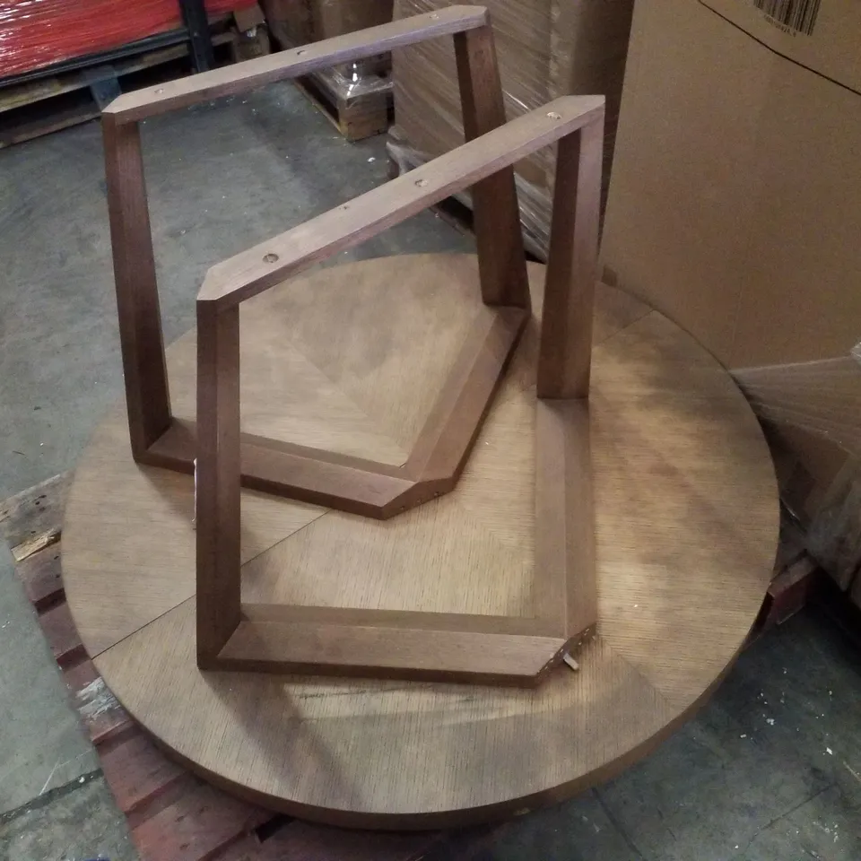ROUND WOODEN DINING TABLE 