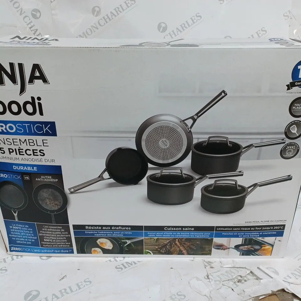 BOXED NINJA FOODI ZEROSTICK PAN SET