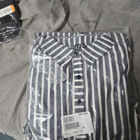 BOX OF APPROXIMATELY 35 MIXED CLOTHING ITEMS INCLUDING: IZABEL LONDON DRESSES, FLORAL FLARES AND MIRACLE SUIT 