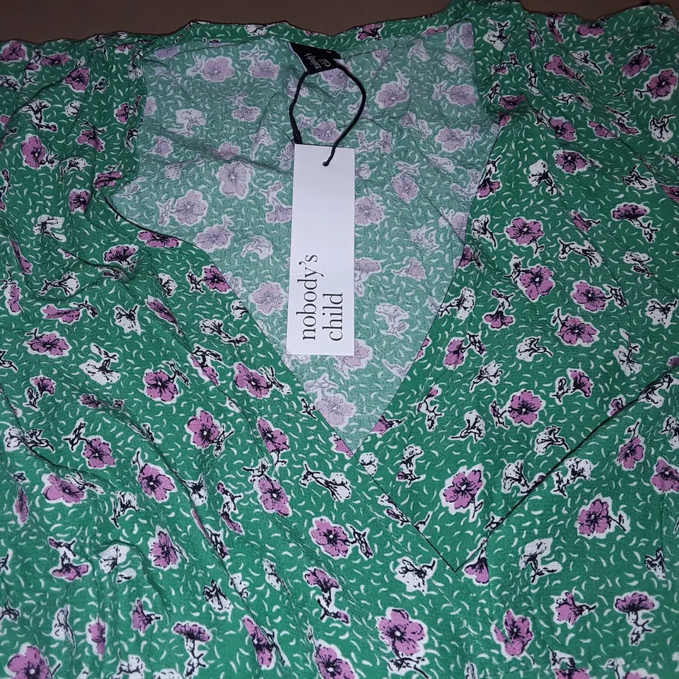 NOBODYS CHILD CLEMENTINE MIDI DRESS IN GREEN - 8