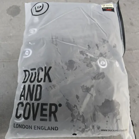 DUCK AND COVER MEN'S BOXERS – 7 PACK, LARGE