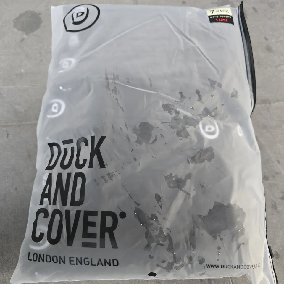 DUCK AND COVER MEN'S BOXERS – 7 PACK, LARGE