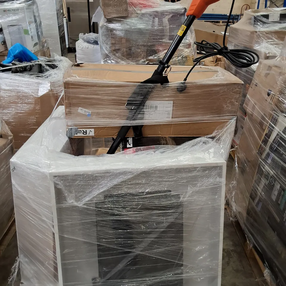 PALLET OF APPROXIMATELY 7 UNPROCESSED RAW RETURN HOUSEHOLD AND ELECTRICAL GOODS TO INCLUDE;