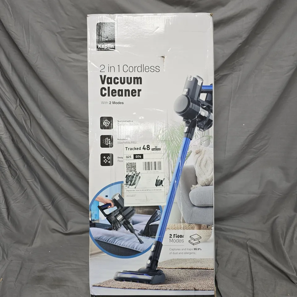 KEPLIN 2-IN-1 CORDLESS VACUUM CLEANER – BOXED