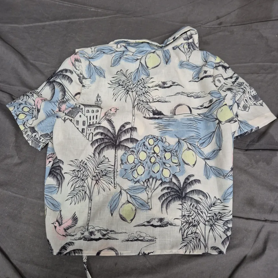 VERO MODA VM BIRDIE SS SHIRT EXP – CANNOLI CREAM/BIRDIE, UK SIZE S