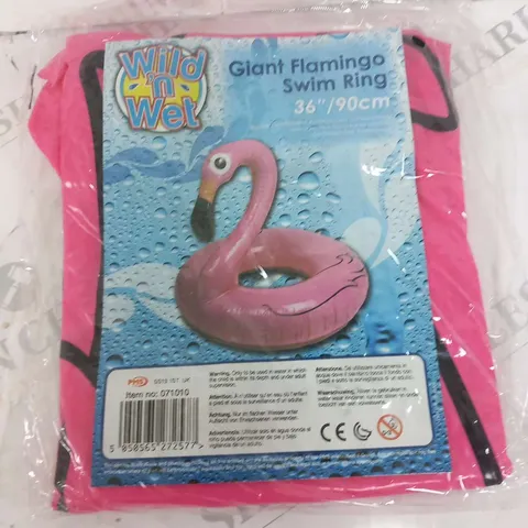 APPROXIMATELY EIGHT WILD N WET GIANT FLAMINGO SWIM RINGS