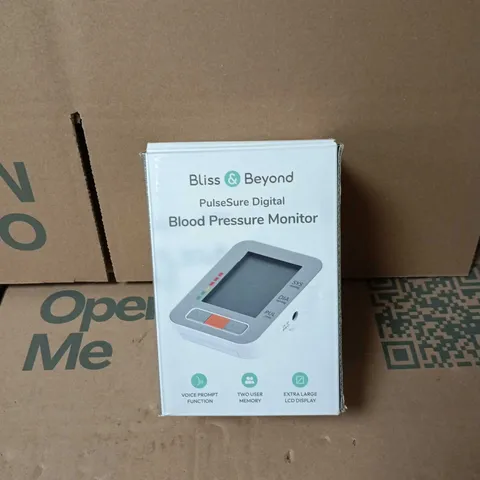 BLISS AND BEYOND PULSESURE DIGITAL BLOOD PRESSURE MONITOR BOXED