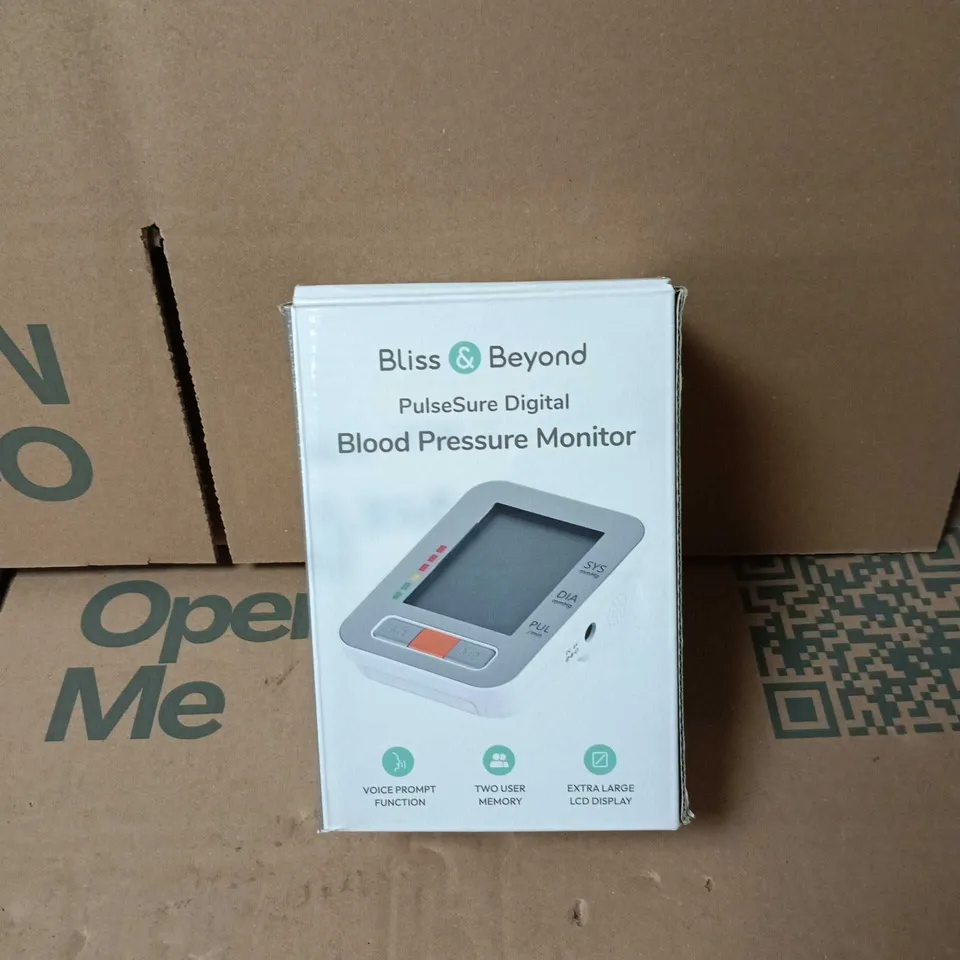 BLISS AND BEYOND PULSESURE DIGITAL BLOOD PRESSURE MONITOR BOXED