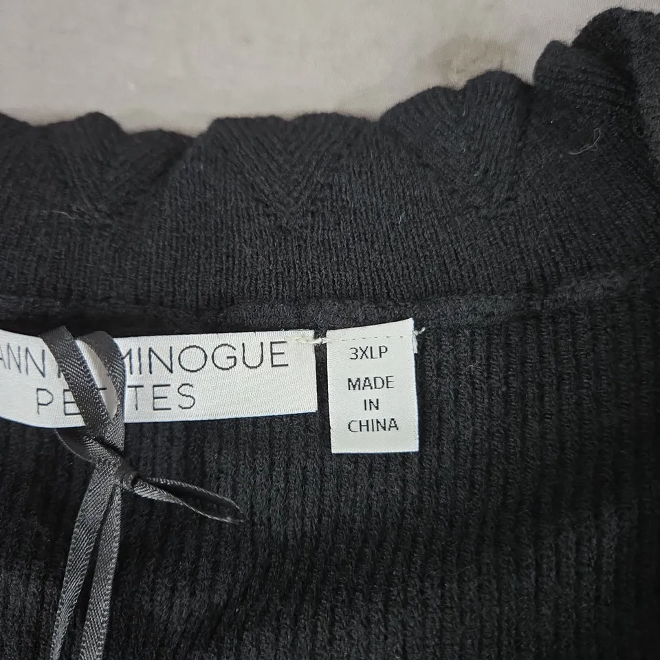 DANNII MINOGUE PETITES BLACK KNIT JUMPER – SIZE 3XLP
