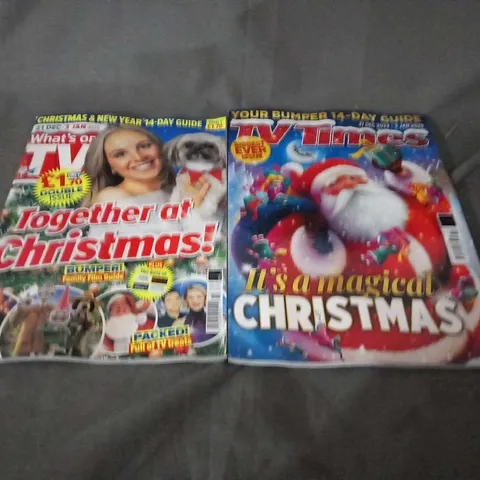 LARGE QUANTITY OF ASSORTED CHRISTMAS TV GUIDES