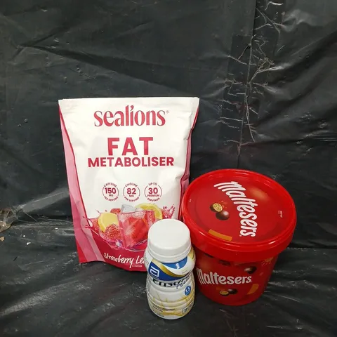 APPROXIMATELY 5 ASSORTED FOOD &DRINK ITEMS TO INCLUDE - CHOCOLATE, FAT METABOLISER AND SMORES MAKING KIT   - COLLECTION ONLY 