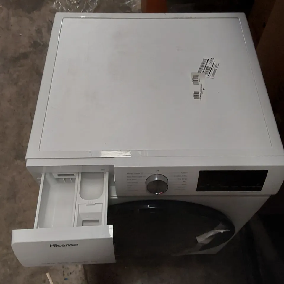 HISENSE 9KG STEAM INVERTER 1400 SPIN WASHING MACHINE IN WHITE 