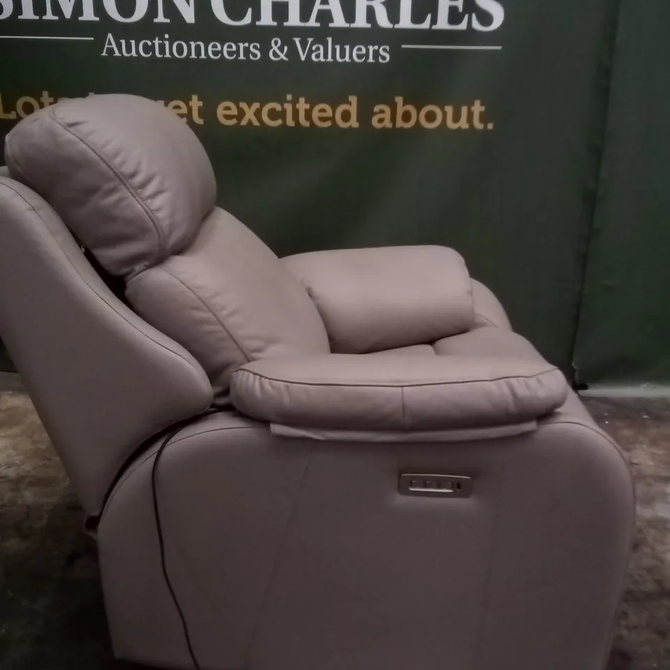 DESIGNER G PLAN KINGSBURY OXFORD MUSHROOM ELECTRIC RECLINER CHAIR