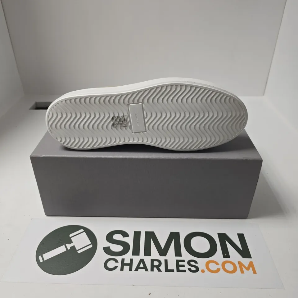 BOXED PAIR OF LEGEND VELORA TRAINERS IN TAUPE - UK 9